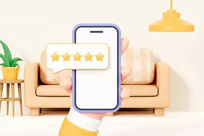 5 star review on app