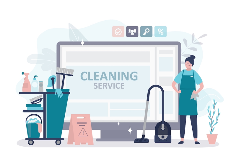 cleaning service scheduled online