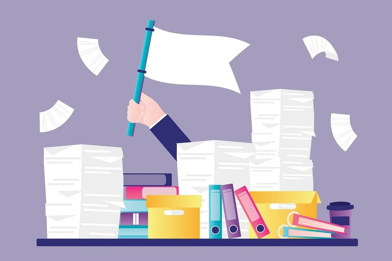 piles of paperwork